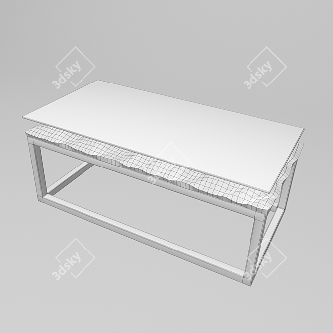 Designer Coffee Table: Nuge 3D model image 2