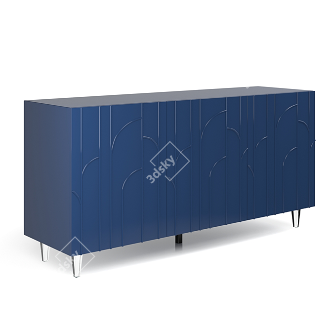 Elegant Luna Buffet: Stylish Storage Solution 3D model image 2