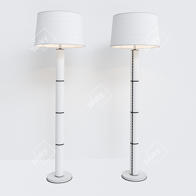 Sleek Elegance: Upper Fifth Floor Lamp 3D model image 4