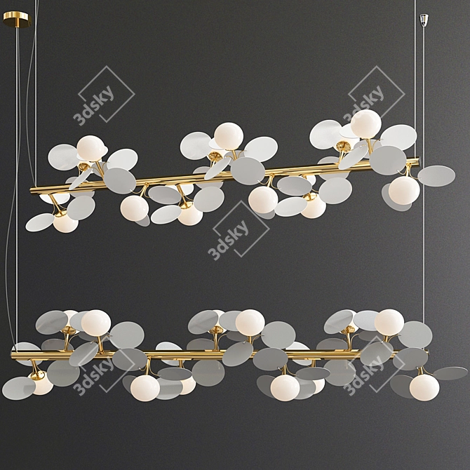 Elegant Matisse Chandelier 3D model image 2