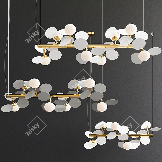 Elegant Matisse Chandelier 3D model image 3