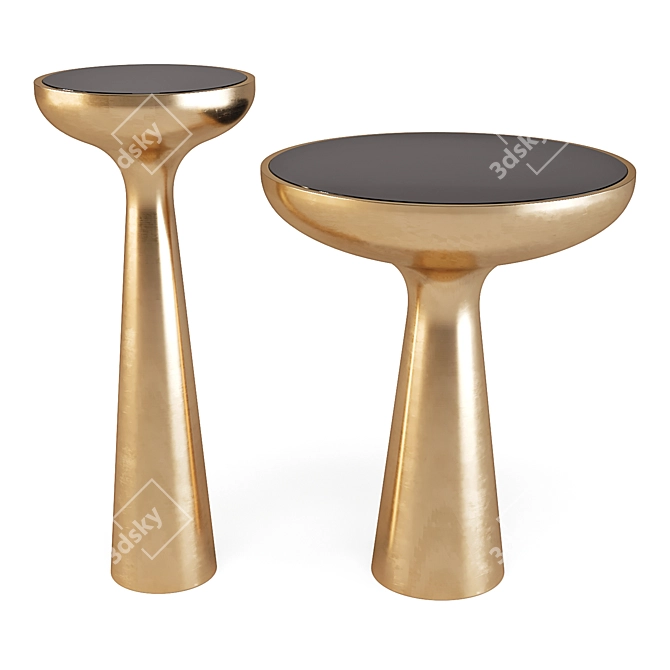 Eichholtz Lindos: Modern Organic Side Tables 3D model image 1