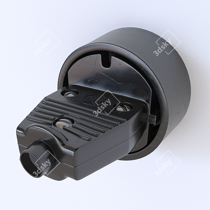 Vintage USSR Electric Plug 3D model image 3