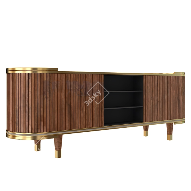 [LIMITED EDITION] 3dsMax & VRay Wooden Console 3D model image 3