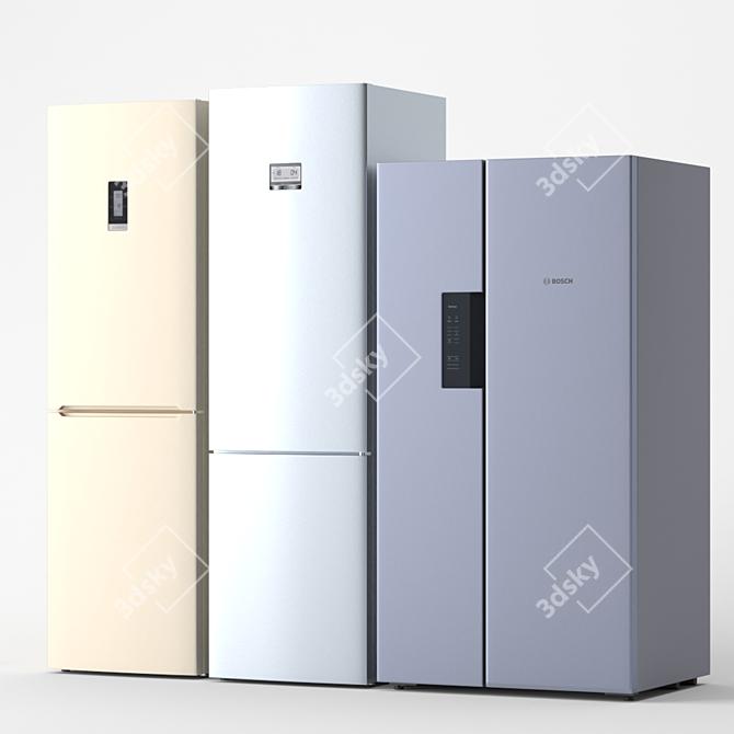 BOSCH Refrigerators: Versatile and Reliable 3D model image 2