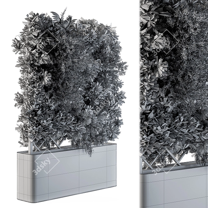 Vertical Garden Box - Outdoor Planting 3D model image 5