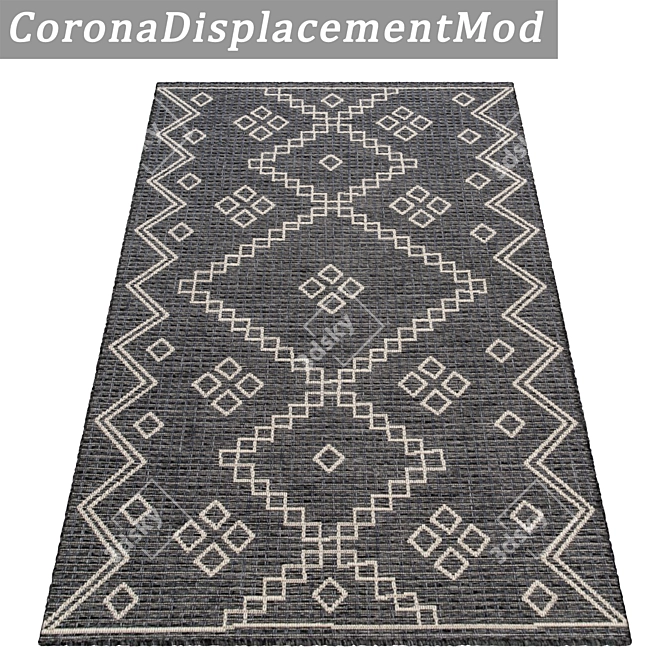 Title: Luxury Carpets Set - Top-Quality Textures 3D model image 4