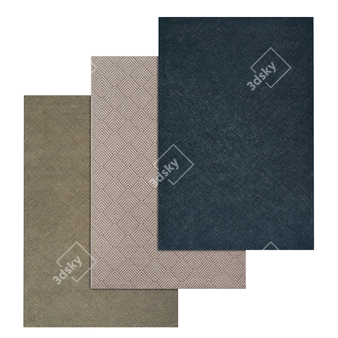 High Quality Carpets Set - 3D Models 3D model image 1