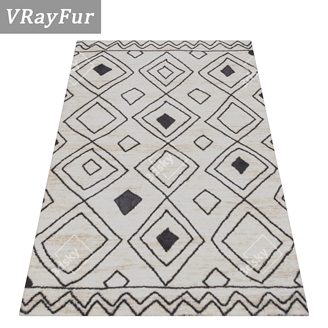 Luxury Carpet Set: High-Quality Textures, Versatile Usage 3D model image 2
