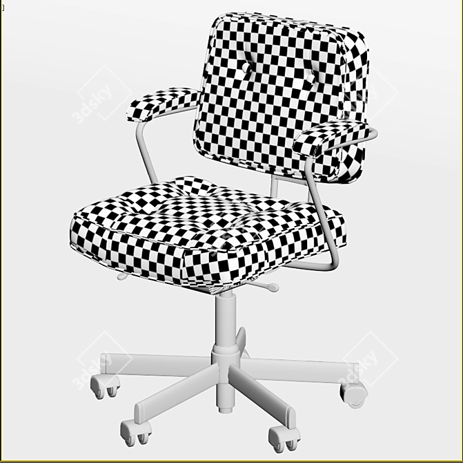 Alefjall Ergonomic Office Chair 3D model image 4