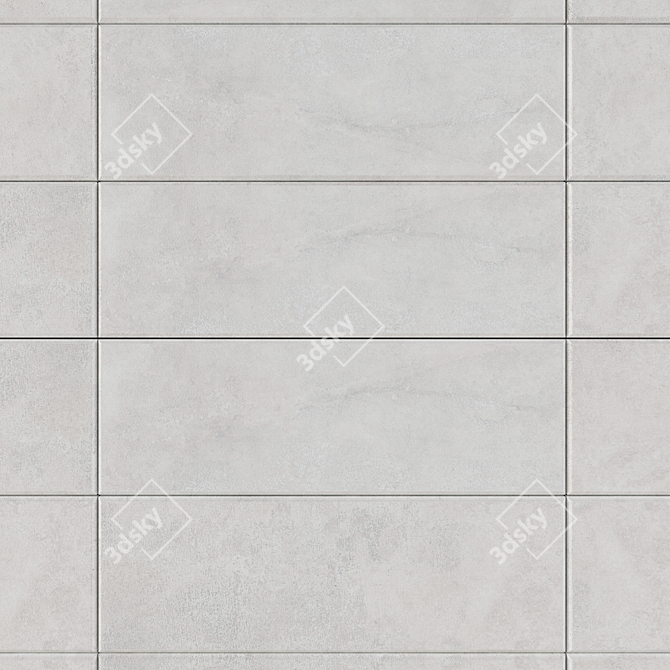 Suite Bianco Concrete Wall Tiles 3D model image 2