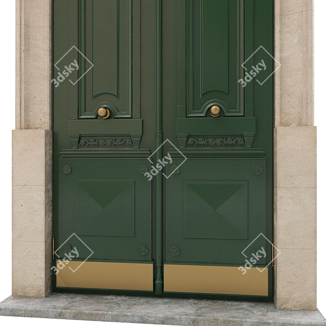 Classic 3D Max Door - 1600mm x 3500mm 3D model image 2