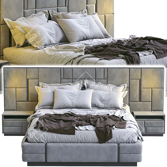 Luxury Dream Visionnaire Bed 3D model image 3