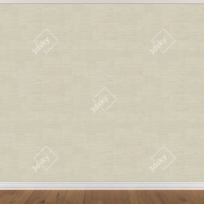 Seamless Wallpaper Set - 3 Colors 3D model image 3