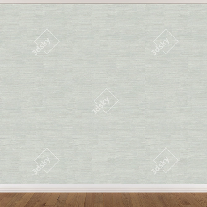 Seamless Wallpaper Set with 3 Colors 3D model image 3