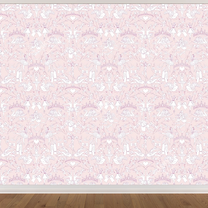 Seamless Wallpaper Set: 3 Shades 3D model image 2