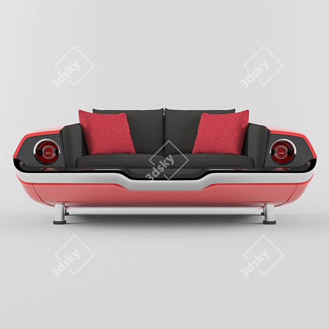 Sleek Camaro Sofa: Stylish and Versatile 3D model image 1
