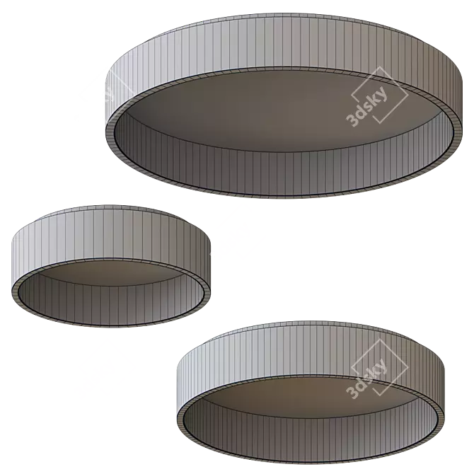 Modern LED Ceiling Tray Light 3D model image 1