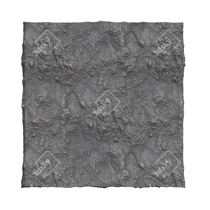 Rustic Stone Wall Panel 3D model image 2