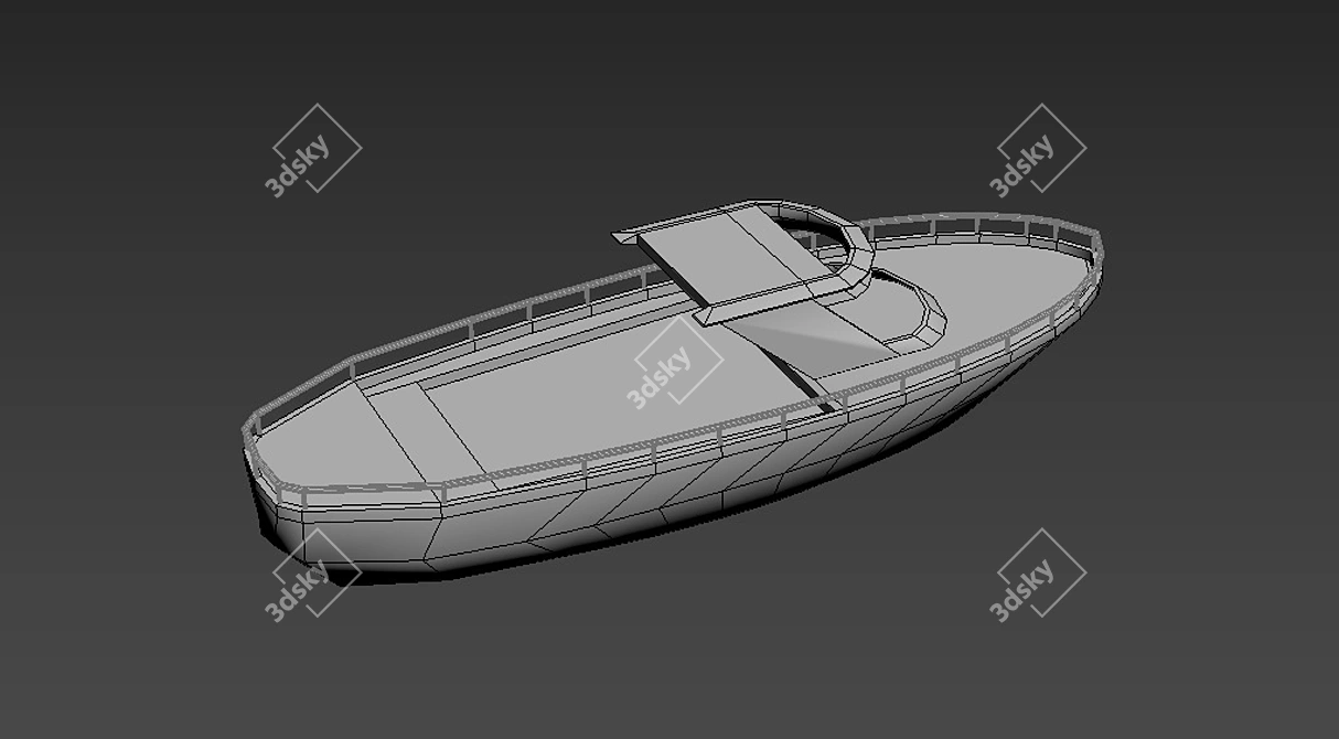 Title: Rusty Ship Model Kit 3D model image 4