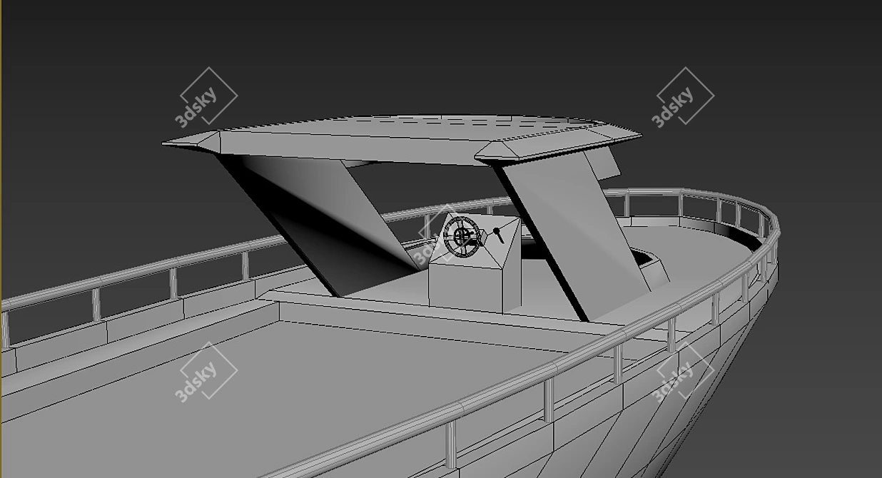 Title: Rusty Ship Model Kit 3D model image 5
