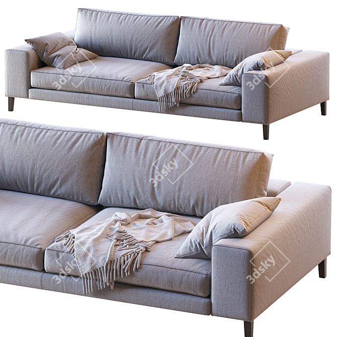 Luxury Hamptons Casamilano Sofa 3D model image 1