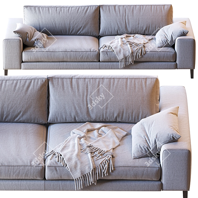 Luxury Hamptons Casamilano Sofa 3D model image 2