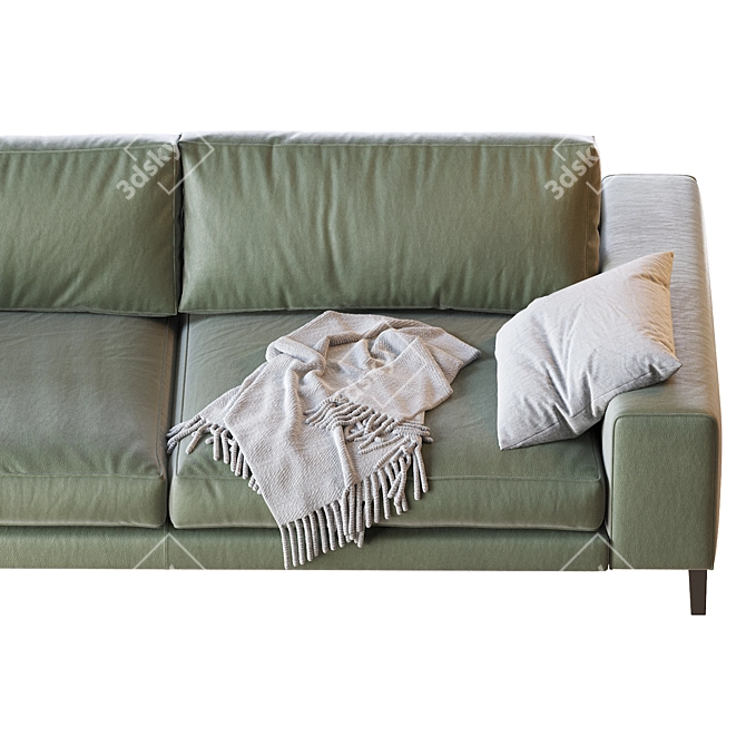 Hamptons18 Casamilano Sofa: Elegant and Spacious 3D model image 4