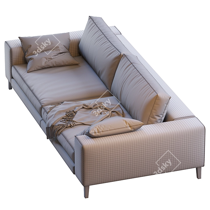 Hamptons18 Casamilano Sofa: Elegant and Spacious 3D model image 5