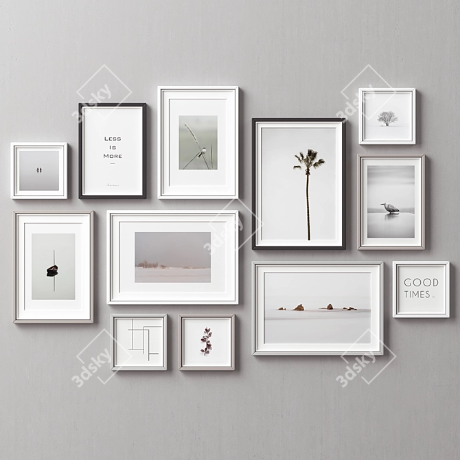  Versatile Picture Frames - Set of 12 3D model image 2