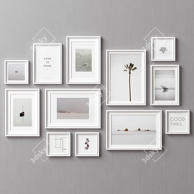  Versatile Picture Frames - Set of 12 3D model image 8