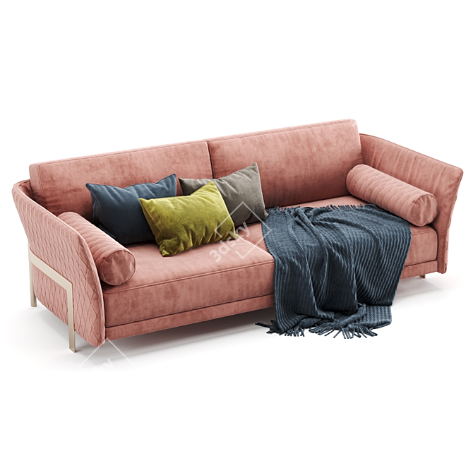 Luxury Comfort: Opera Cosmo Sofa 3D model image 4