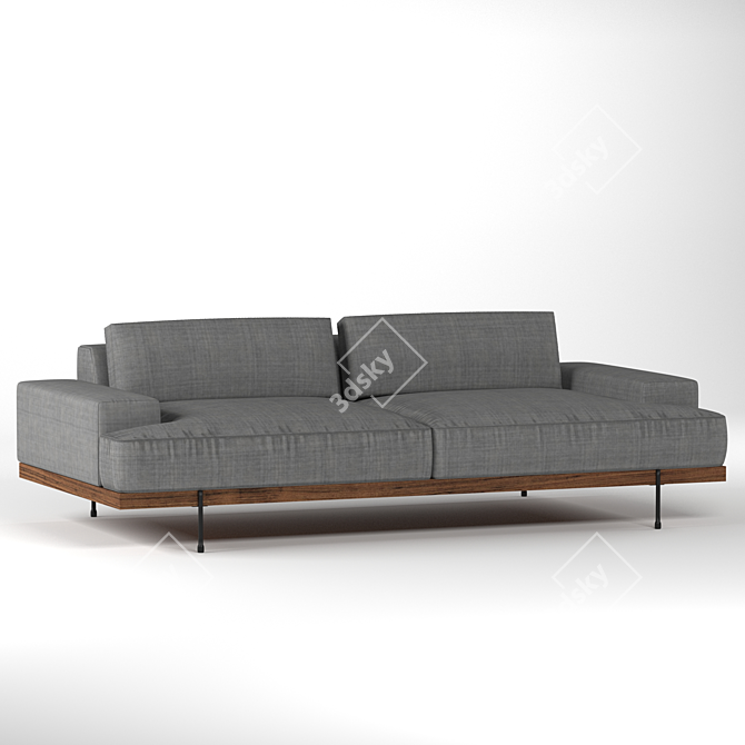 Riviera Dream Sofa - Luxury at Its Finest 3D model image 1