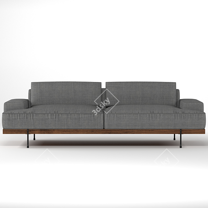 Riviera Dream Sofa - Luxury at Its Finest 3D model image 2