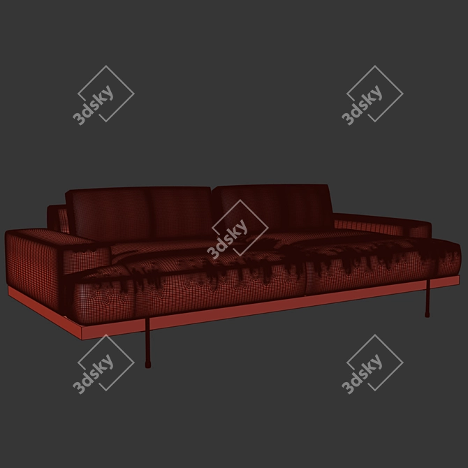 Riviera Dream Sofa - Luxury at Its Finest 3D model image 3