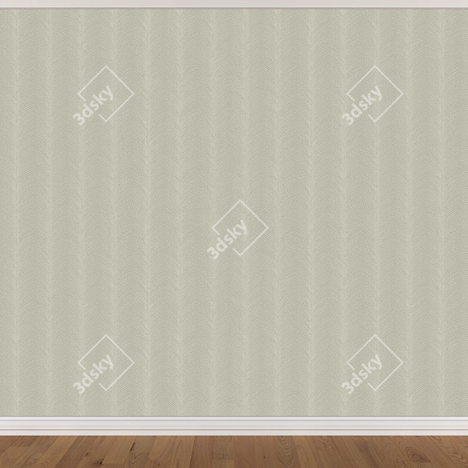 Seamless Wallpaper Set - 3 Colors 3D model image 2