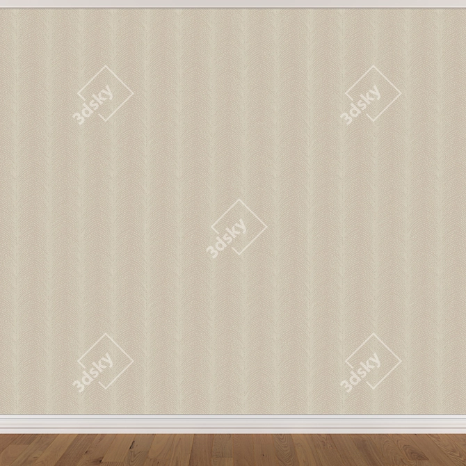 Seamless Wallpaper Set - 3 Colors 3D model image 4