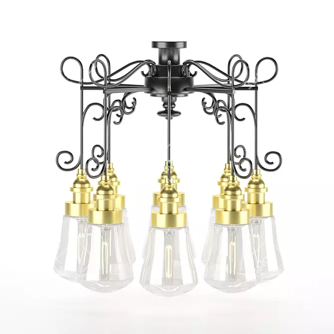 Elegant Chandeliers 1708: A Luxurious Lighting Solution 3D model image 1