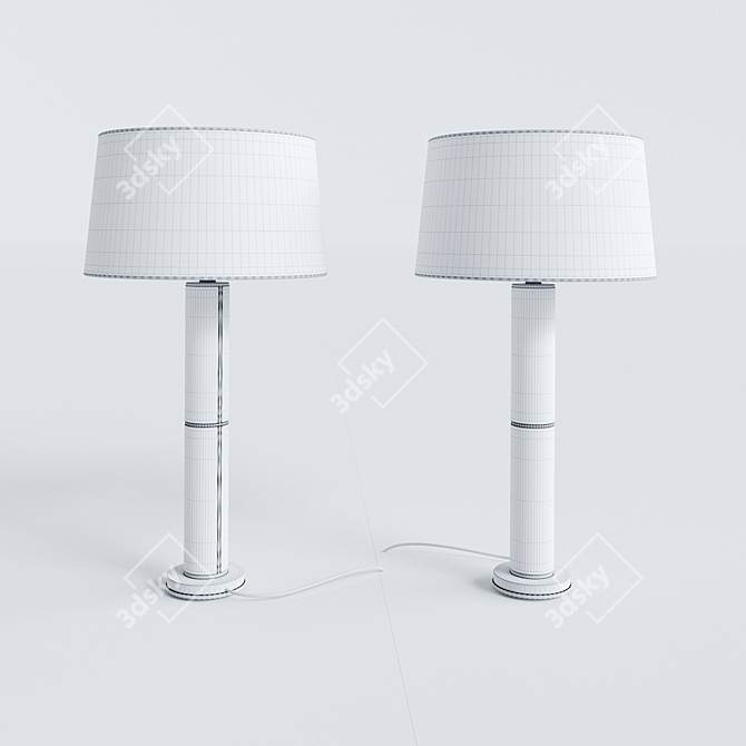 Sophisticated Upper Fifth Table Lamp 3D model image 5