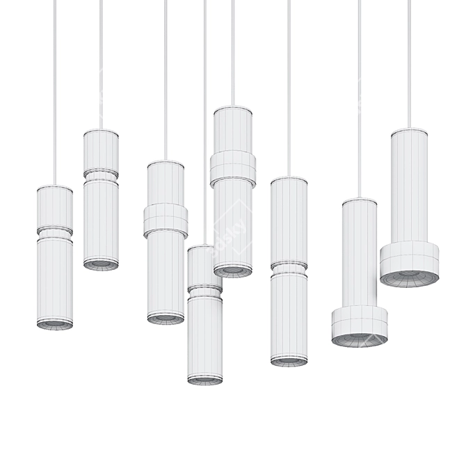 Bresso Pendant Light Series 3D model image 2