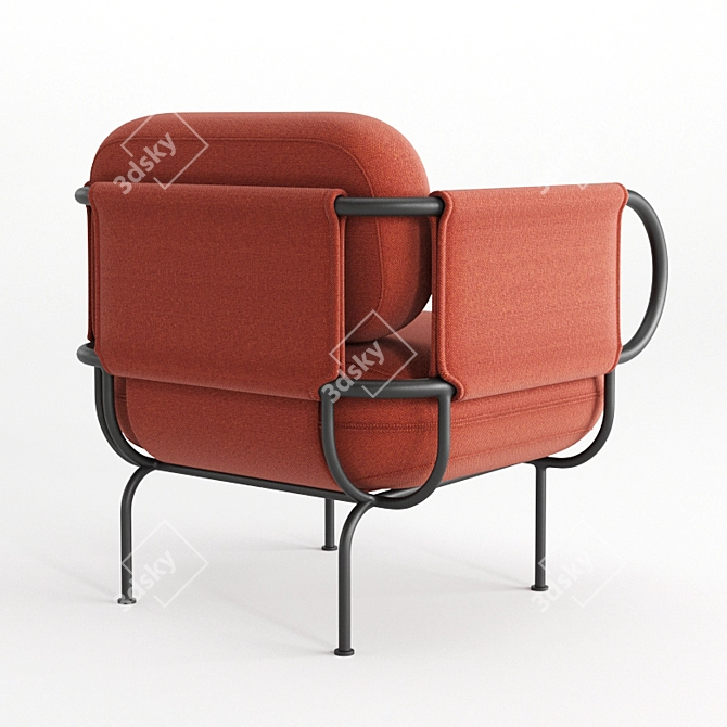 Nautical Charm: Nave Armchair 3D model image 8