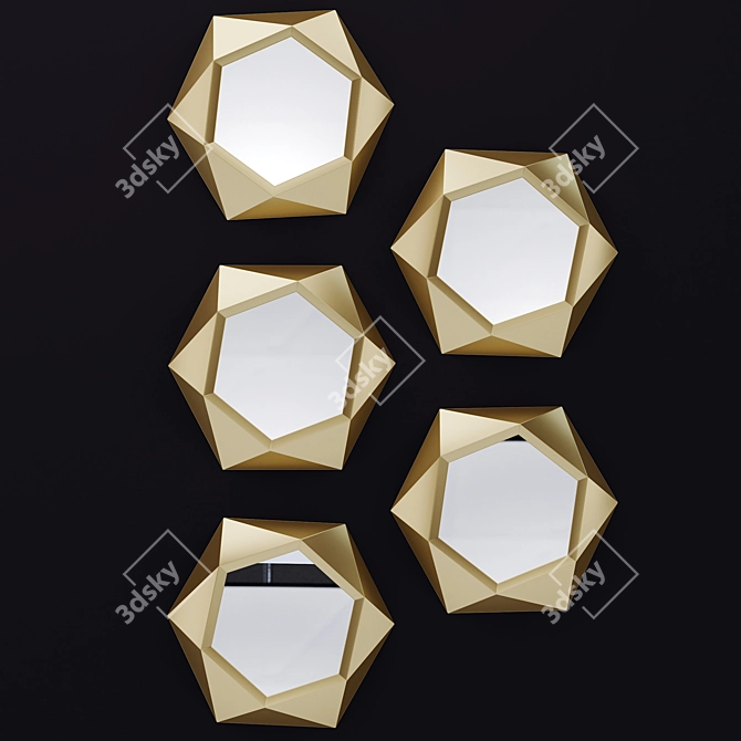 Versatile Design Mirror 3D model image 1