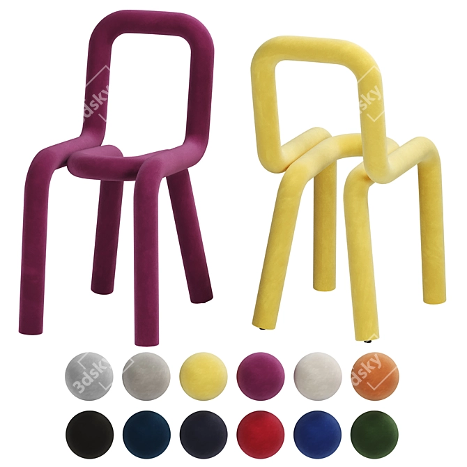 Bold Chair: Stylish, Comfortable, and Versatile 3D model image 1