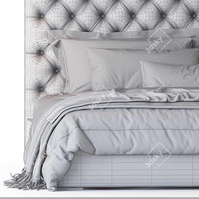 Elegant RH Adler Bed 3D model image 4