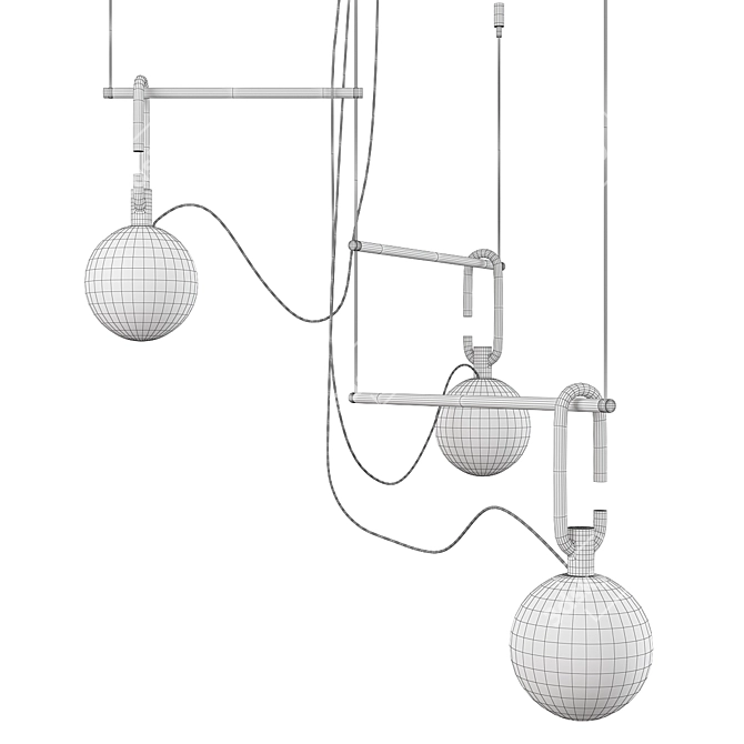 NH S3 Suspension: Sleek and Modern Lighting Solution 3D model image 2