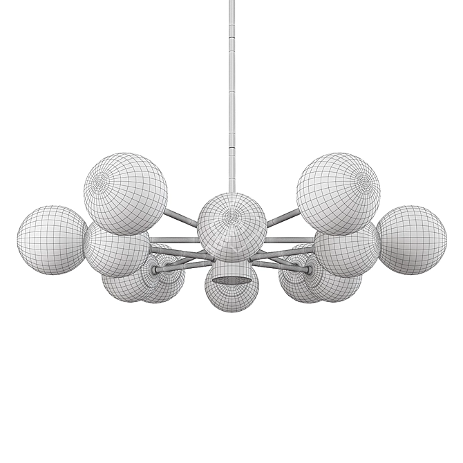 Elegant Karrington Chandelier 3D model image 2