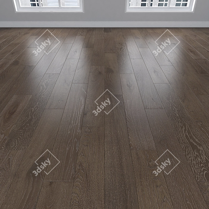 Oak Parquet: Herringbone, Linear & Chevron 3D model image 2