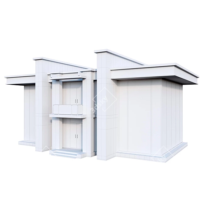 Modern House Model 3D model image 4