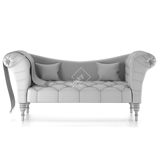 Modern Ali Chaise Lounge 3D model image 2