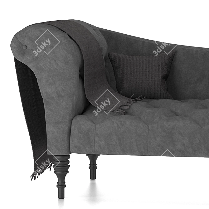 Modern Ali Chaise Lounge 3D model image 3